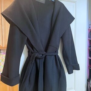 Donna Karan Black Pea Coat